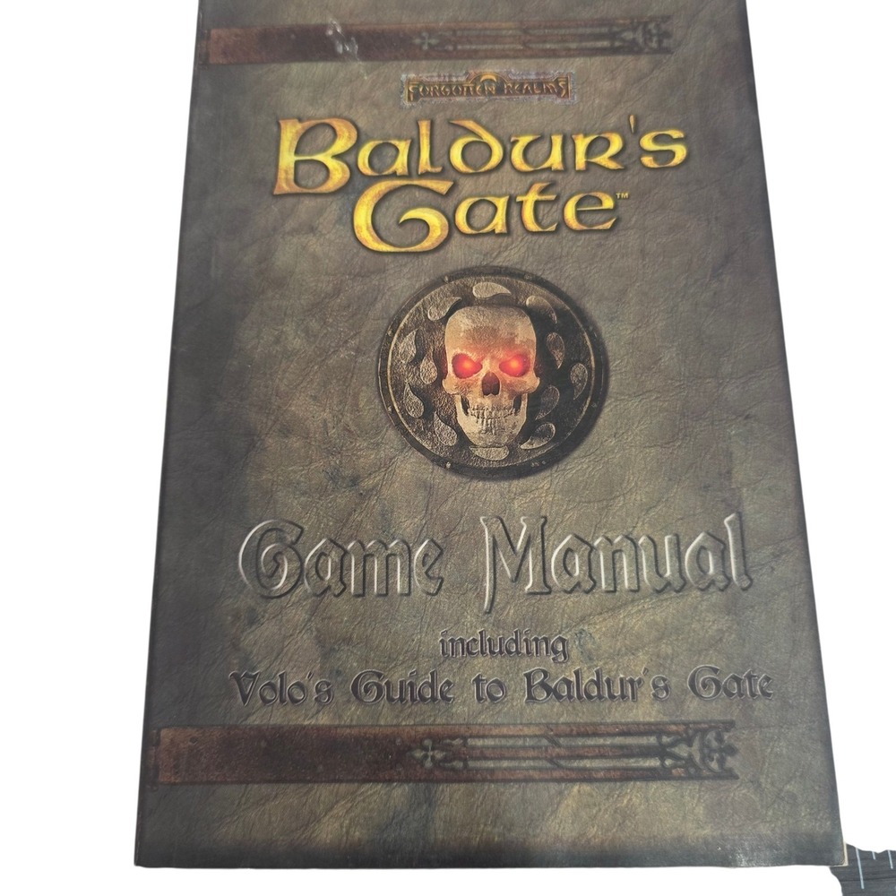 Baldur's Gate PC Game Manual Volo's Guide TSR Interplay BioWare RPG Book